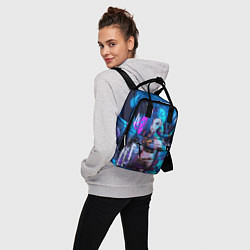 Рюкзак женский Просто Джинкс - Лига легенд, цвет: 3D-принт — фото 2