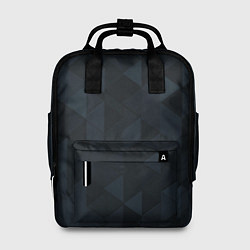 Рюкзак женский Тёмно-синий треугольный, цвет: 3D-принт