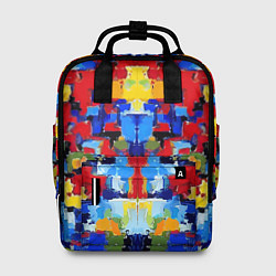 Рюкзак женский Colorful abstraction - vogue - paint, цвет: 3D-принт