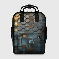Рюкзак женский Позолоченая броня, цвет: 3D-принт