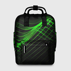 Женский рюкзак Зеленые яркие линии