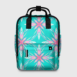 Рюкзак женский Геометрический цветочный узор, цвет: 3D-принт