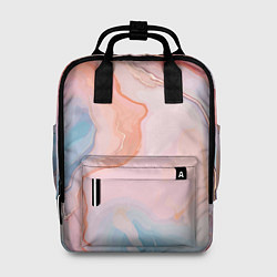 Рюкзак женский Розовый рассвет абстрактный узор, цвет: 3D-принт