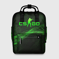 Женский рюкзак CSGO green abstract