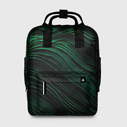 Рюкзак женский Dark green texture, цвет: 3D-принт