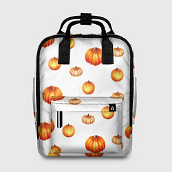 Рюкзак женский Оранжевые тыквы - паттерн, цвет: 3D-принт
