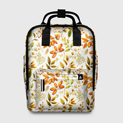 Рюкзак женский Осенние листья и желуди, цвет: 3D-принт