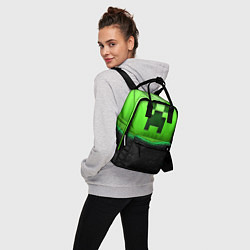 Рюкзак женский Майнкрафт крипер, цвет: 3D-принт — фото 2
