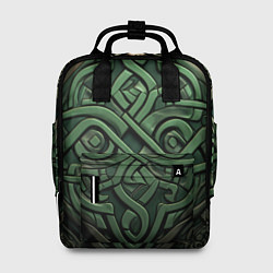 Рюкзак женский Симметричный узор в ирландском стиле, цвет: 3D-принт