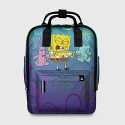 Рюкзак женский Spongebob workout, цвет: 3D-принт