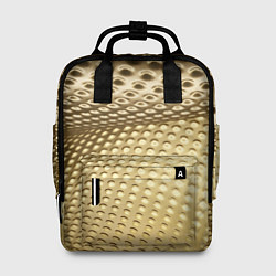 Рюкзак женский Золотая сетка абстракция, цвет: 3D-принт