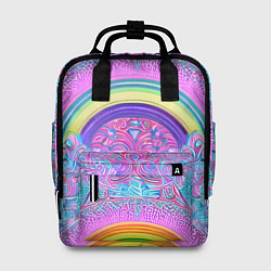Женский рюкзак Радужный узор разноцветный