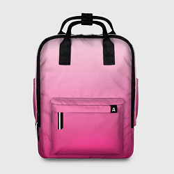 Рюкзак женский Бело-розовый градиент, цвет: 3D-принт