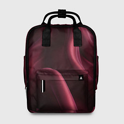 Рюкзак женский Бордовый шелк, цвет: 3D-принт