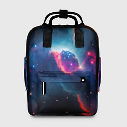 Рюкзак женский Арт яркий космос, цвет: 3D-принт