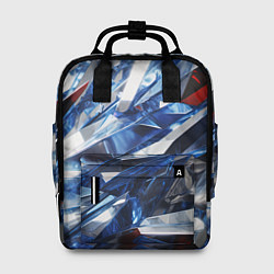 Рюкзак женский Абстрактные осколки стеклянных кристалов, цвет: 3D-принт
