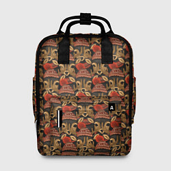 Рюкзак женский Паттерн с оленями, цвет: 3D-принт