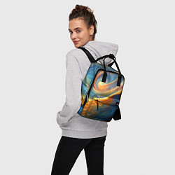 Рюкзак женский Космические завихрения, цвет: 3D-принт — фото 2