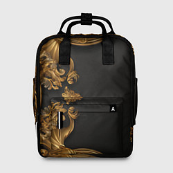 Женский рюкзак Золотые объемные узоры