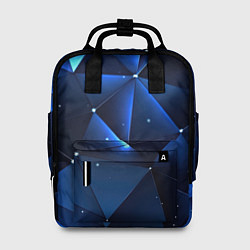 Женский рюкзак Синяя геометрическая абстракция