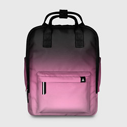 Рюкзак женский Черно-розовый градиент, цвет: 3D-принт