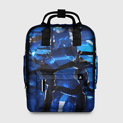 Рюкзак женский Синие яркие кубики, цвет: 3D-принт