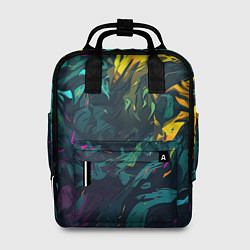 Рюкзак женский Абстрактный камуфляж в кислотных абстрактных пятна, цвет: 3D-принт