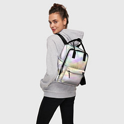 Рюкзак женский Цветные полупрозрачные полосы, цвет: 3D-принт — фото 2