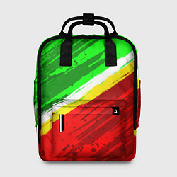 Рюкзак женский Расцветка Зеленоградского флага, цвет: 3D-принт