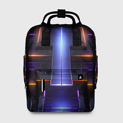 Рюкзак женский Объемная неоновая конструкция, цвет: 3D-принт