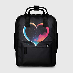 Рюкзак женский Сердце в облаках, цвет: 3D-принт