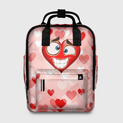 Рюкзак женский Влюбленный взляд сердца, цвет: 3D-принт