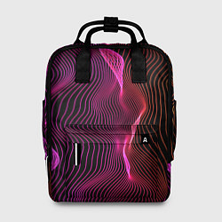 Рюкзак женский Переплетающие цветные линии, цвет: 3D-принт