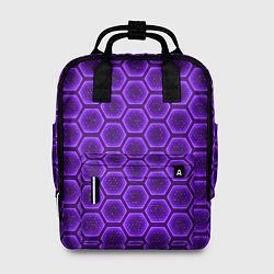 Рюкзак женский Энергетический щит - фиолетовый, цвет: 3D-принт
