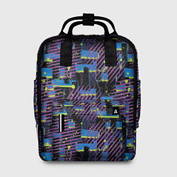 Рюкзак женский Абстрактный узор в цвете, цвет: 3D-принт