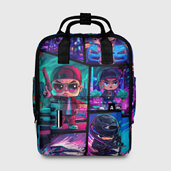 Рюкзак женский GTA chibi style, цвет: 3D-принт