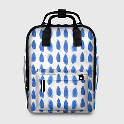 Рюкзак женский Акварельный дождь, цвет: 3D-принт