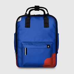 Рюкзак женский Триколор диагональный волнистый, цвет: 3D-принт