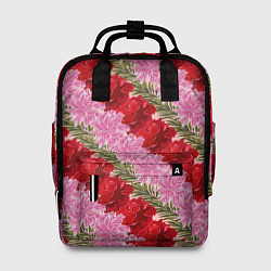 Рюкзак женский Фон с лилиями и розами, цвет: 3D-принт