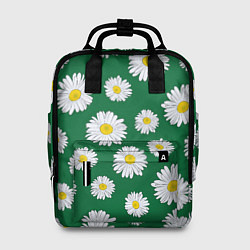Рюкзак женский Ромашки поле из цветов, цвет: 3D-принт