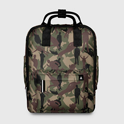 Рюкзак женский Бизнесмен - камуфляж, цвет: 3D-принт