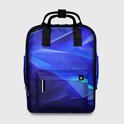 Рюкзак женский Black and blue abstract background sport style, цвет: 3D-принт