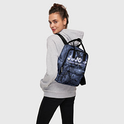 Рюкзак женский ДжоДжо на фоне манги, цвет: 3D-принт — фото 2
