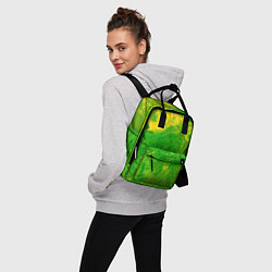Рюкзак женский Зеленые подтеки, цвет: 3D-принт — фото 2
