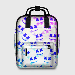 Рюкзак женский Marshmello pattern neon, цвет: 3D-принт
