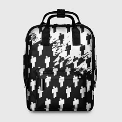 Рюкзак женский Billie Eilish pattern black, цвет: 3D-принт
