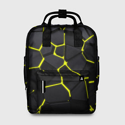 Рюкзак женский Желтые плиты киберпанк, цвет: 3D-принт