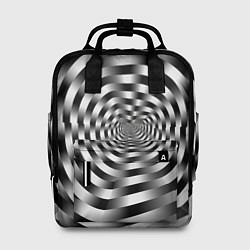 Рюкзак женский Оптическая иллюзия спиральное заклинание, цвет: 3D-принт