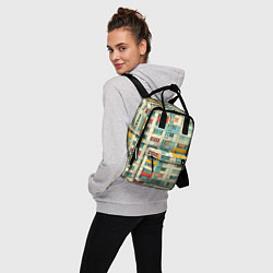Рюкзак женский Яркая панелька, цвет: 3D-принт — фото 2