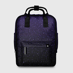 Рюкзак женский Градиент ночной фиолетово-чёрный, цвет: 3D-принт